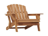 Oversize Wooden Outdoor Folding Adirondack with Pre-Assembled BackRest & SeatBoard, Wood Patio W2640P307500