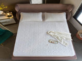 White Quilted Fitted Sheet, Fits Mattress Up to 15" Deep, 2/3-Piece Set, Queen 83674005