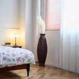 A 39-inch tall hand-woven bamboo floor vase - a decorative highlight for the living room, foyer or W2796P283884