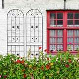 4 Pack Metal Garden Trellis 86.7" x 19.7" Rustproof Trellis for Climbing Plants Outdoor Flower W1586P268043