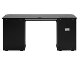 FCH 115* 55*74cm Black PB Wood 15mm Portable 1pc Door with 3pcs Drawers Computer Desk 23047766