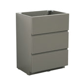 Alice-24F-102,Floor cabinet WITHOUT basin, Gray color, With three drawers, Pre-assembled W1865107750