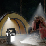 Portable Solar Power Station Rechargeable Backup Power Bank w/Flashlight 3 Lighting Bulbs For 16989603