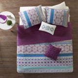 Twin/Twin XL Reversible Quilt Set with Throw Pillows B03596118