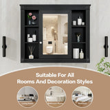 35'' x 28'' Wall Mounted Bathroom Storage Cabinet, Medicine Cabinet, Modern Bathroom Wall Cabinet N710P197128B