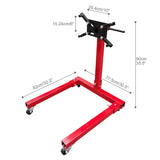 ZNTS Engine Stand 1250LBS Capacity, 360 Degree Rotating Engine Run Stand with 4-Casters, Heavy Duty W2913P208046