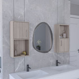 Oba 2-Pc Wall-Mounted Bathroom Medicine Cabinet with Open and Closed Storage B200P188847