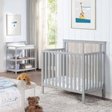 Connelly Mini Crib With Mattress Pad Gray/Rockport Gray B022P204869