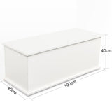 ZNTS Storage Chest Trunk, Lift Top Wood Box for Entryway Bench Organizer Home Furniture, White 33053096