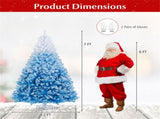 7ft Flocked Christmas Tree - 1264 Branch Tips, Fireproof PVC, 3-Section Assembly, 20" 76267000