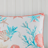7 Piece Cotton Sateen Comforter Set Coral King B03596889