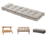 Outdoor Bench Cushion, 63 20 4 Inch, Tufted Waterproof Swing Cushion with Ties, for Patio Bench 49674347