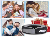 Portable Rechargeable Neck Massager Pillow - Shiatsu Kneading , 2 Heating Modes 25191914