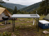 Folding Portable Fish Fillet & Hunting & Cutting Table with Sink Faucet 09682898