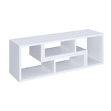 Convertible TV Console And Bookcase in White B016P163518