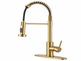 Kitchen Faucet with Pull Down Sprayer Industrial 1 Handle 1 Hole Or 3 Hole Faucet for Farmhouse 80026152