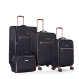 4-Piece Set ,Softshell Suitcase Spinner Wheels Terylene Sets Carry On Suitcase W284P154704