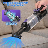 ZNTS 3 In 1 Handheld Vacuum Cleaner Cordless Car Vacuum 15000PA Rechargeable Duster with 2 Modes 2 24705807