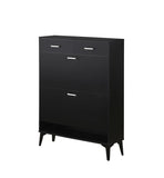 Large size Shoe Cabinet,Free Standing Tipping Bucket Shoe Rack Organizer with 2 Flip Drawers&2 W2516P270525