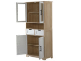 4 Cabinet Doors 2 Drawers 1 Storage Compartment Sideboard MDF Melamine-Coated Storage Cabinet 32061270