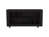 Wengue Console Table in Melamine with Open Storage B062P290248