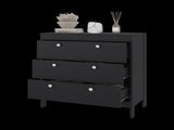 Libby Dresser, 3 Drawers, Black Wengue B097P480474