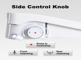 Smart Bidet Toilet Seat with Side Knob Adjustable Heated Seat with Water Temperature and Pressure W3598P451135