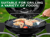 Kettle Charcoal Grill with 2 Side Tables, Storage Shelf, Upgraded Ash Catcher, Thermometer, Air 57338991