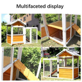 ZNTS Large outdoor chicken coop Wooden chicken coop, duck coop with nest box, bird cage, rabbit cage 10273256