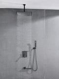 Shower System 16 Inch Square Bathroom Luxury Rain Mixer Shower Combo Set W928100844
