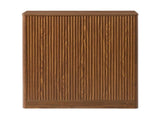 34.3" modern wavy sideboard, curved contour design storage cabinet, 2-door cabinet with storage W1162P393983