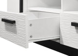 ZNTS Matilda 70.5" White Finish TV Stand with Drawers B061P160690