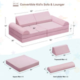 Modular Kids Sofa,8-Pieces Convertible Modular Sofa Bes forroom,Bedroom, Muti-purpose W1889P337545