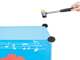 4-Layer 12-Grid 2-Hanging Rod Magic Cube Wardrobe, Plastic Steel Wire Material with Animal 30978440