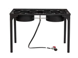 Outdoor Camp Stove High Pressure Propane Gas Cooker Portable Cast Iron Patio Cooking 01255491