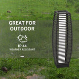 Gray Waterproof Outdoor Floor Lamp with Auto On/Off LED Lights 93977605