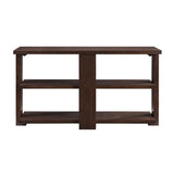 Walnut Sofa Table with 2-Shelf B062P191046