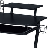 Black Gaming Desk with Keyboard Tray B062P209330