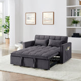 54.33 inch versatile foldable sofa bed in 3 lengths, modern sofa sofa sofa velvet pull-out bed, W2353P252432