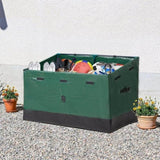 ZNTS 130 Gallon Waterproof Deck Box, Portable Outdoor PVC Storage Box for All Weather, Perfect for 76720642