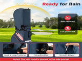 14-Way Golf Cart Bag - 6 Zippered PocketsCooler Pocket, Waterproof Zippers, Navy Red 03534336
