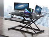 32 Inch Desk Converter, Height Adjustable Sit to Stand Riser, Dual Monitor and Laptop Workstation W2641P192319