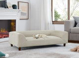 Pet sofa with backrest and armrests, modern rectangular pet sofa suitable for small and medium dogs, W487P228082