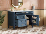 36'' Bathroom Vanity with Top Sink, Modern Bathroom Storage Cabinet with 2 Drawers and a Tip-out N710P230246M
