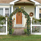240*40*260cm 1650 Branches PVC Christmas Arch Holiday Arch Decoration Green 64254246