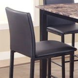 Citico Metal Counter Height Dining Chairs with Black Metal Frame, Set of 4 T2574P164811