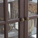 Curio Display Cabinet,Antique Display Cabinet with Glass Doors Adjustable Shelves for Collectibles W2275P231688