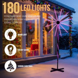 8.3FT Lighted Firework Light with Stand Christmas Decorations, Lighted Holiday Decor with 180 RGB 59653890