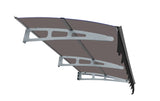 ZNTS 79" x 34" Window Awnings Door Entrance Canopy, Aluminum Alloy Bracket, 0.137 Inch Thick Crystal W2205P180079