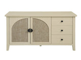 Rattan 2 Door 3 Drawer Cabinet, Suitable for Bedroom, Living Room, Study W688P223037